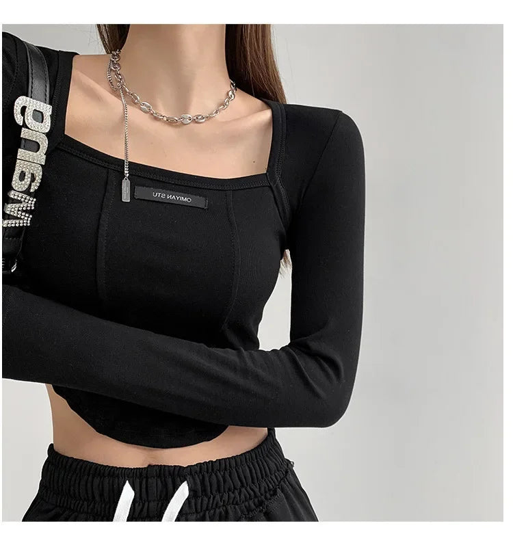 Blusa estilo americano 
Manga larga
