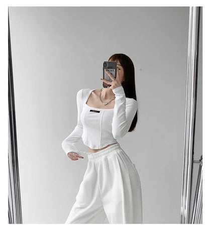 Blusa estilo americano 
Manga larga