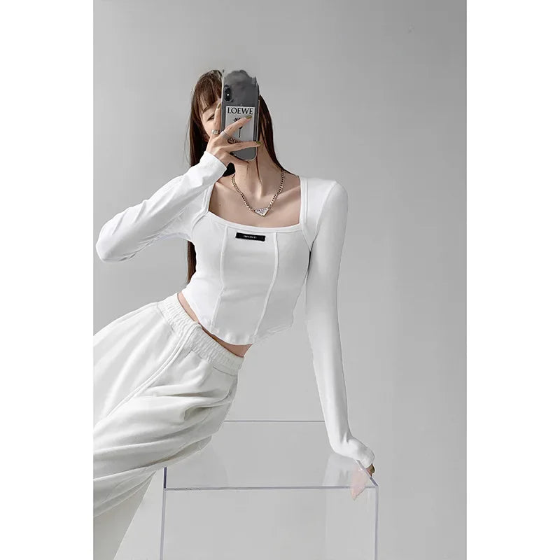 Blusa estilo americano 
Manga larga