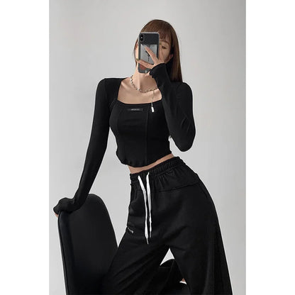 Blusa estilo americano 
Manga larga