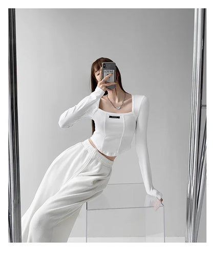 Blusa estilo americano 
Manga larga