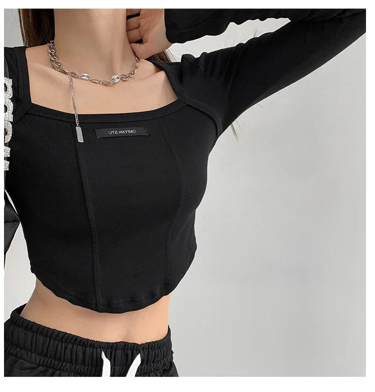Blusa estilo americano 
Manga larga