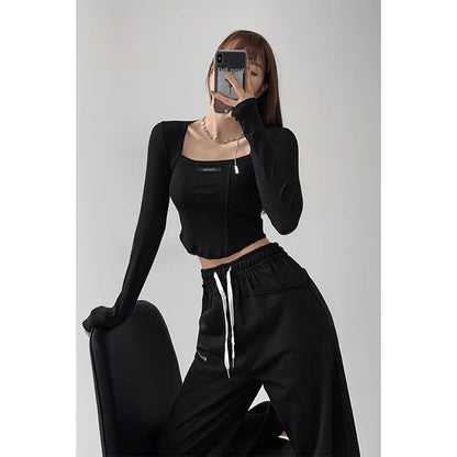 Blusa estilo americano 
Manga larga