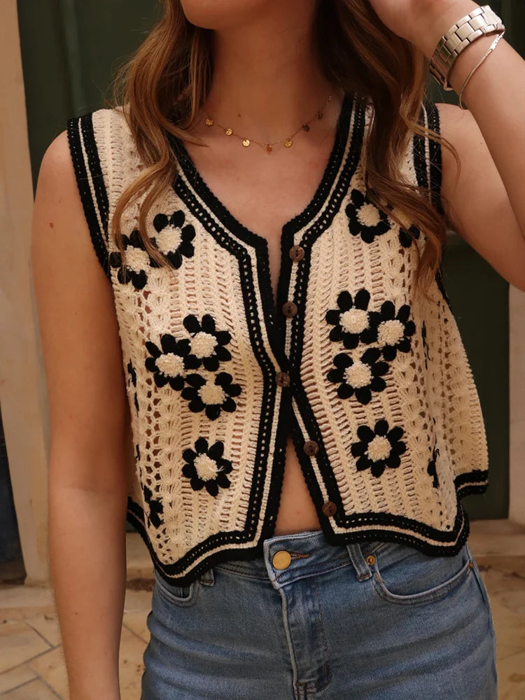 Chaleco Floral