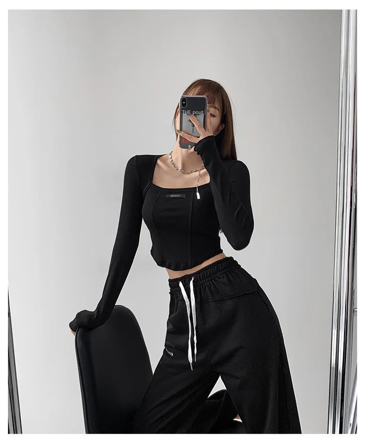 Blusa estilo americano 
Manga larga