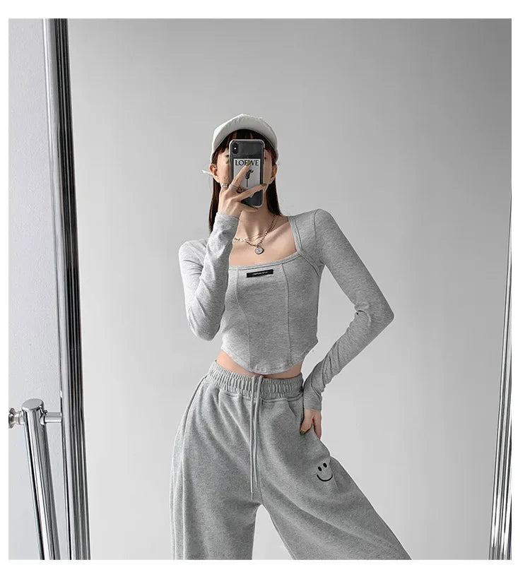 Blusa estilo americano 
Manga larga