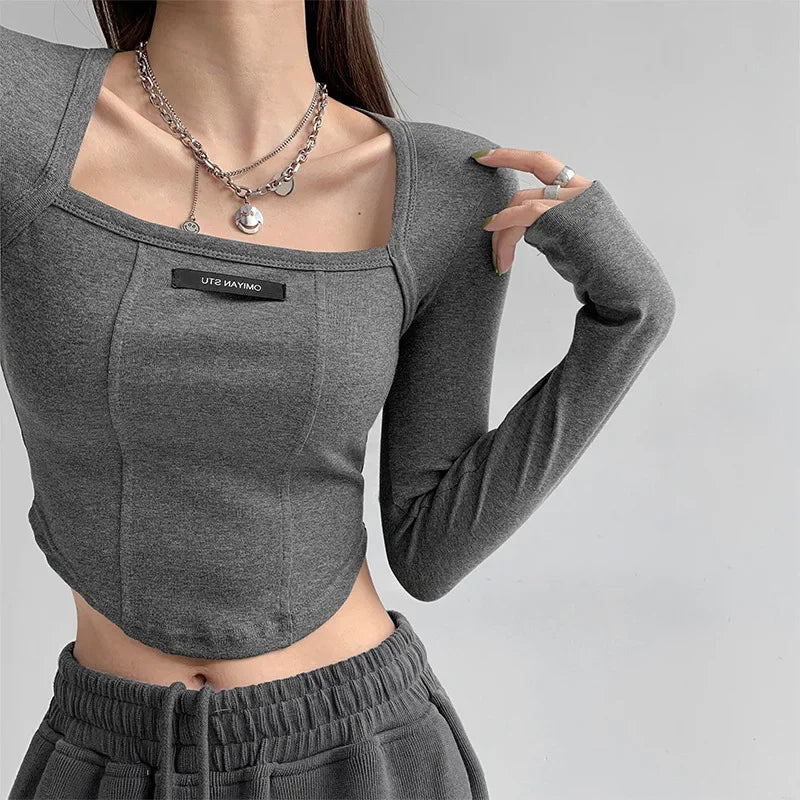 Blusa estilo americano 
Manga larga