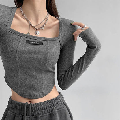 Blusa estilo americano 
Manga larga