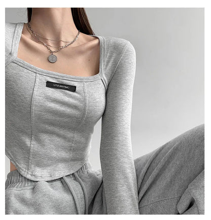 Blusa estilo americano 
Manga larga