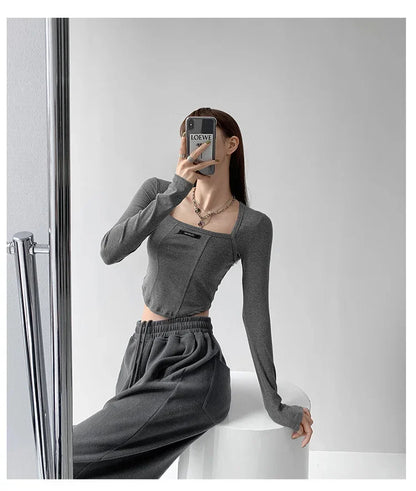 Blusa estilo americano 
Manga larga
